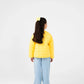 Girls Yellow Quilted Jacket