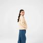 Girls Beige Puffer Jacket