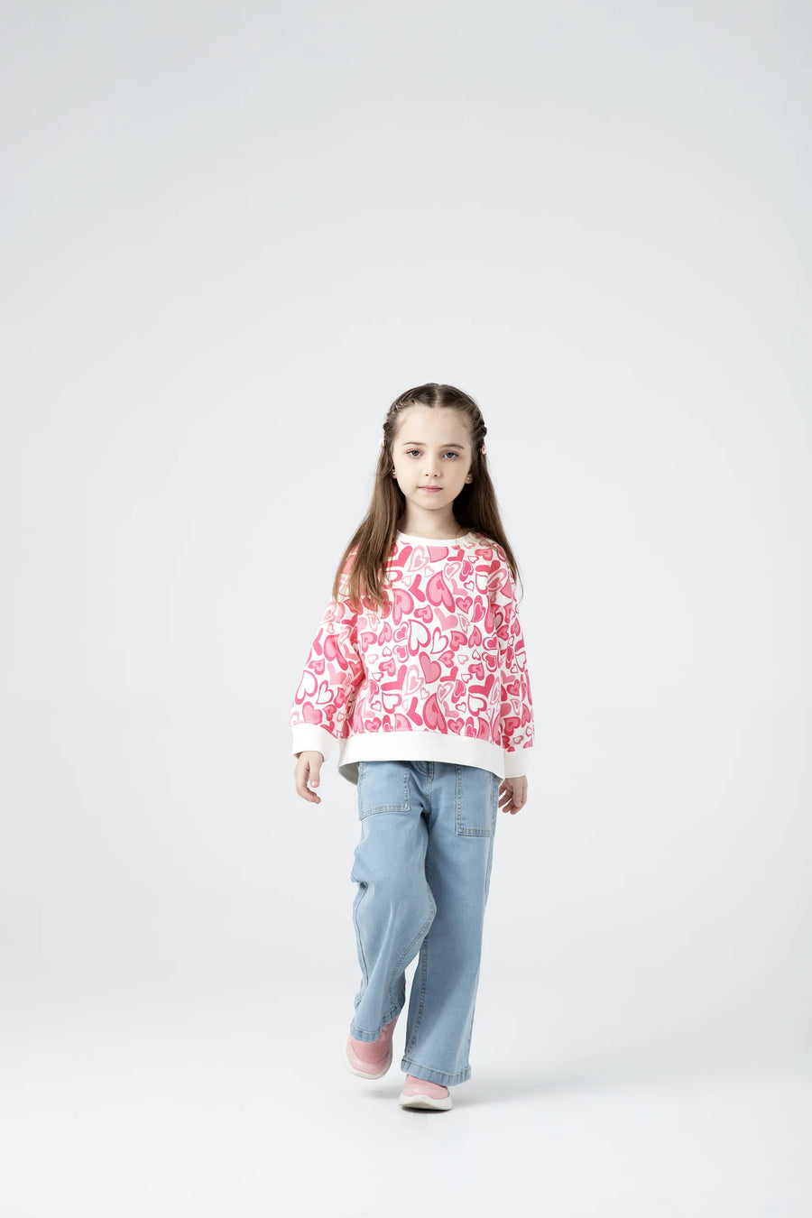 Heart Huddle Girls' Fleece Sweatshirt