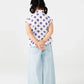 White Polka Dot Cotton Top