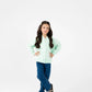 Girls Mint Whirl Zip Fleece Hoodie