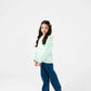 Girls Mint Whirl Zip Fleece Hoodie