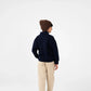 Boys Navy Fleece Collared Sweatshirt