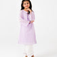 Girls Lilac Chikankari Kurta Shalwar