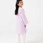 Girls Lilac Chikankari Kurta Shalwar