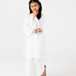 Girls Timeless White Chikankari Kurta Set