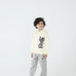 Boys Pale Yellow Graphic Fleece Hoodie