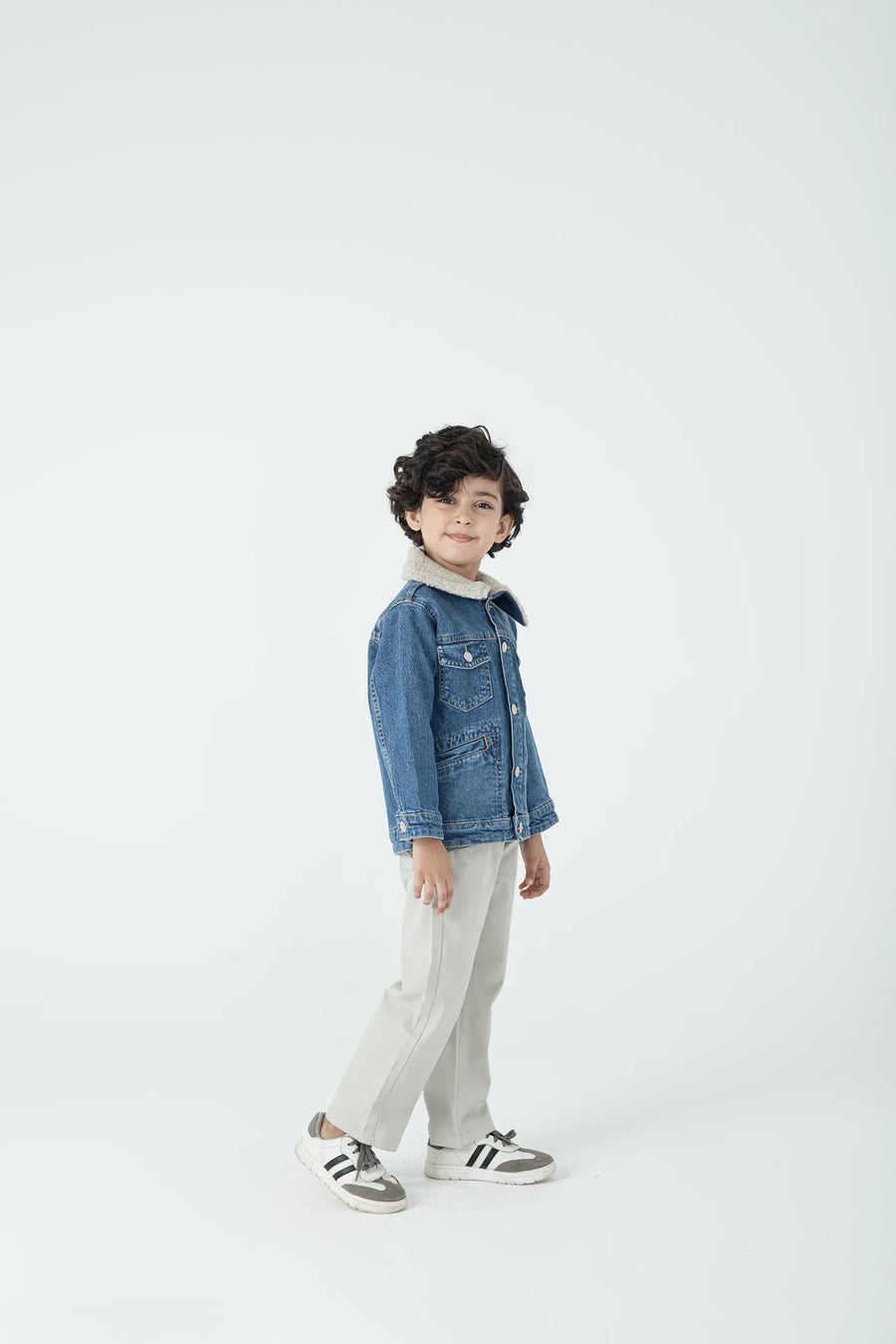 Urban Boys' Sherpa Denim Jacket