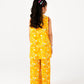 Girls Yellow Printed Cotton Kurta Set