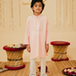 Boys light Pink Ethnic Cotton Kurta