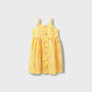 Yellow Paisley Printed Cotton Dress