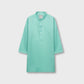 Boys Sea Green Cotton Jacquard Kurta