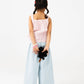Red Bow-Strap Cotton Top