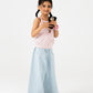 Red Bow-Strap Cotton Top