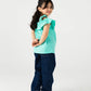 Solid Sea Green Ruffle Top