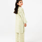 Soft Green Printed Cotton Kurta Set - 2pc