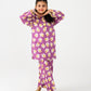 Purple Printed Casual Kurta Set - 2pc