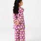 Purple Printed Casual Kurta Set - 2pc