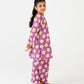 Purple Printed Casual Kurta Set - 2pc