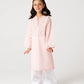 Girls Pink Cotton Kurta Set