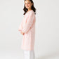 Girls Pink Cotton Kurta Set