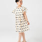 Printed Ivory Cotton Casual Dress