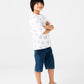Boys Football Match Oversized Tee