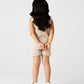 Girls Beige Graphic Co-ord Set