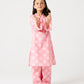 Delighted Pink Printed Kurta Set - 2pc
