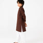 Boys Classic Brown Cotton Kurta