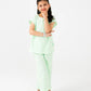 Girls Mint Cotton Co-Ord Set
