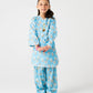 Sky Blossom Cotton Kurta Shalwar - 2pc