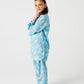 Sky Blossom Cotton Kurta Shalwar - 2pc