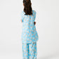 Sky Blossom Cotton Kurta Shalwar - 2pc