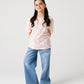 Girls Pattern Printed Drop Tee
