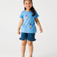 Indigo Daisy Bow Tee