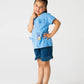 Indigo Daisy Bow Tee