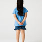 Indigo Daisy Bow Tee
