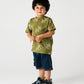 Boys Olive Sketches Tee
