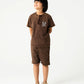 Boys Faded Brown Co-ord Set