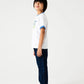 Boys White Ride Fast Tee