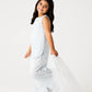 Silver Mint Sparkle Kurta Set - 3pc