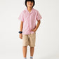 Boys Smart Red Checkered Shirt