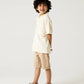 Boys Skin Waffle Button Tee