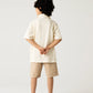 Boys Skin Waffle Button Tee