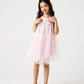 Blush Sparkle Net Dress