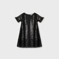 Black Sequin A-Line Dress