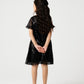 Black Sequin A-Line Dress