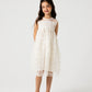 White & Gold Party Dress