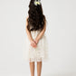 White & Gold Party Dress